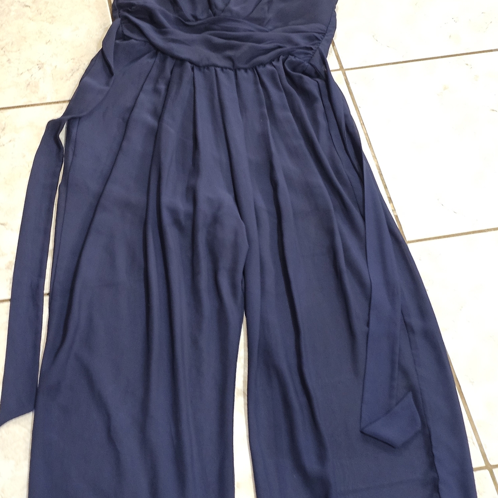 Elegant Navy Jumpsuit - Picture 2 of 5